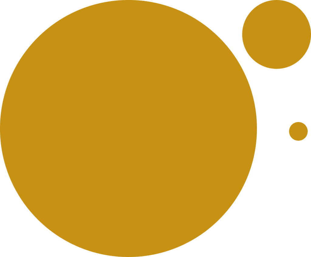 cículos decorativos de color dorado