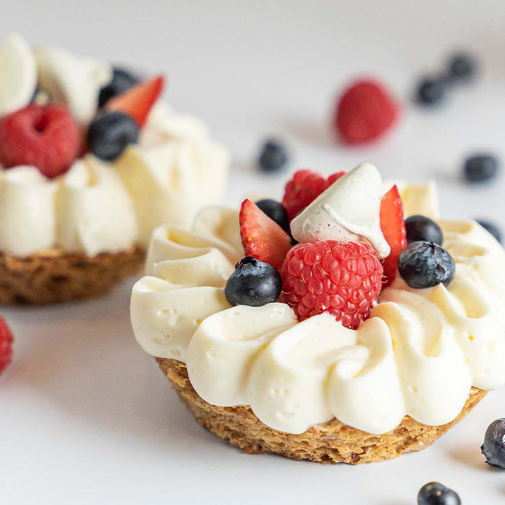 mostachon de frutos rojos individual